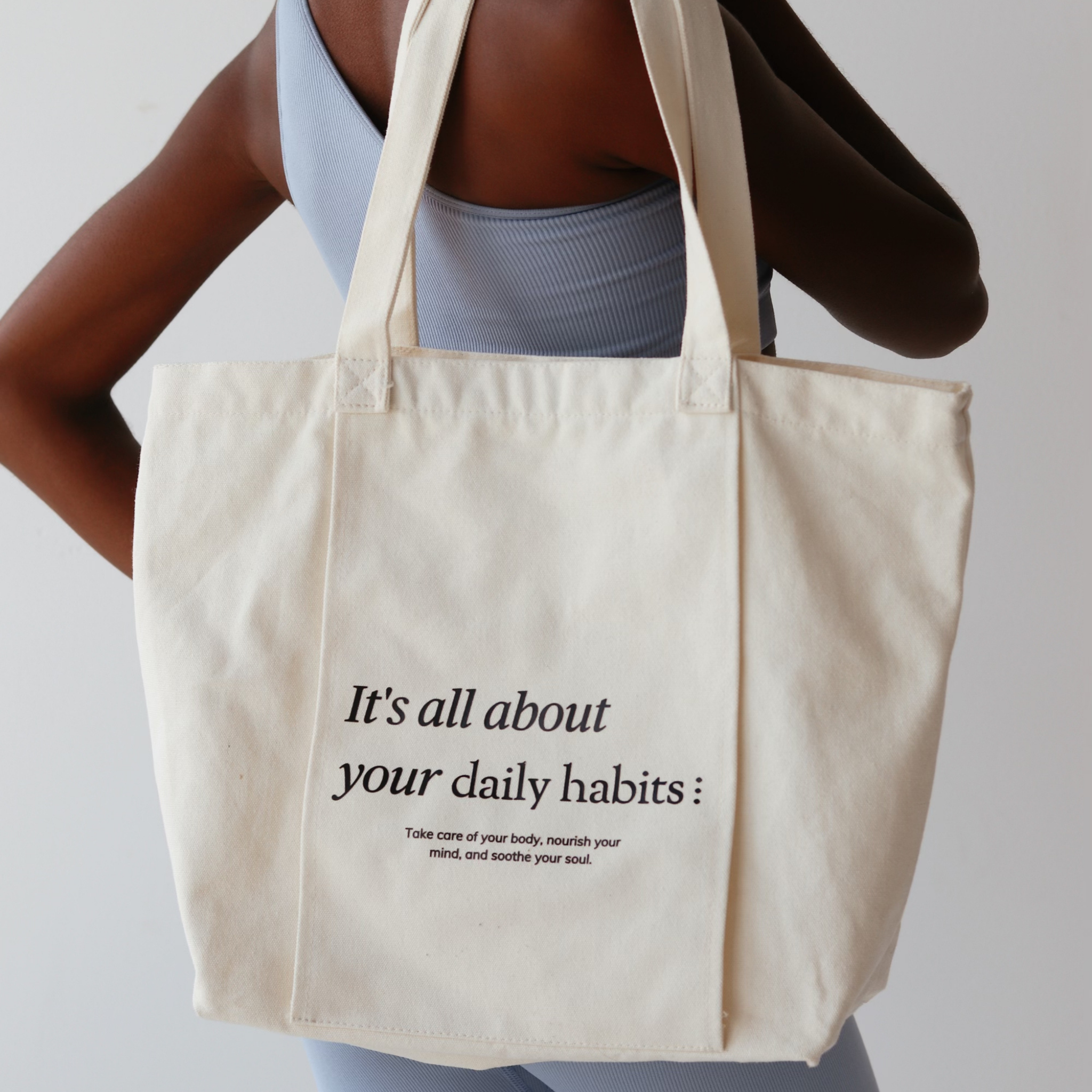 Yoga de hábitos diarios Bolsa de tela